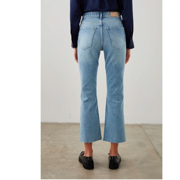 MSRP $198 Rails The Sunset Crop Slim Flare - High Rise Crop - Snowbird - Size 30 - Picture 4 of 9